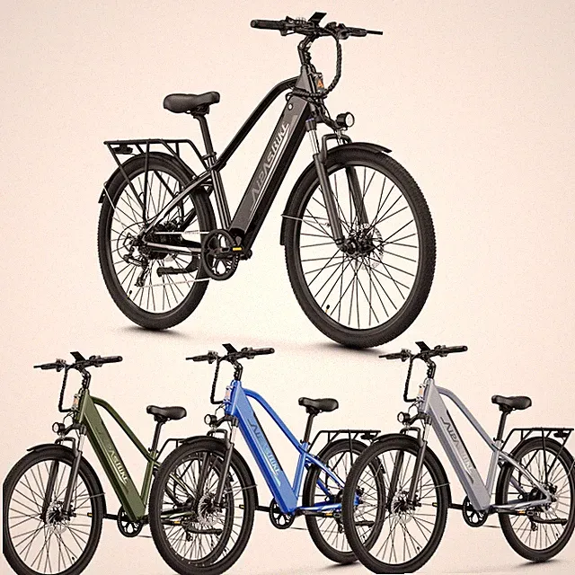 1100W Brushless 48V 12.8Ah 26" Electric Bike 95% Pre-Assembled