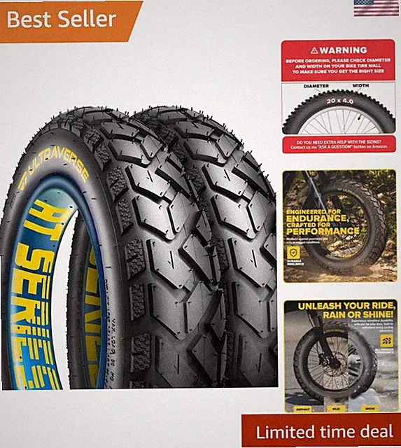 20-Inch Fat Tire Set - Superior Density for All Weather Adventures on E-Bikes