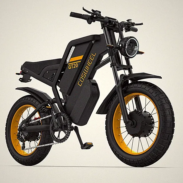 Dual Motor & Battery Electric Bike For Adults 3000w Peak 50km/h 233km E-bike